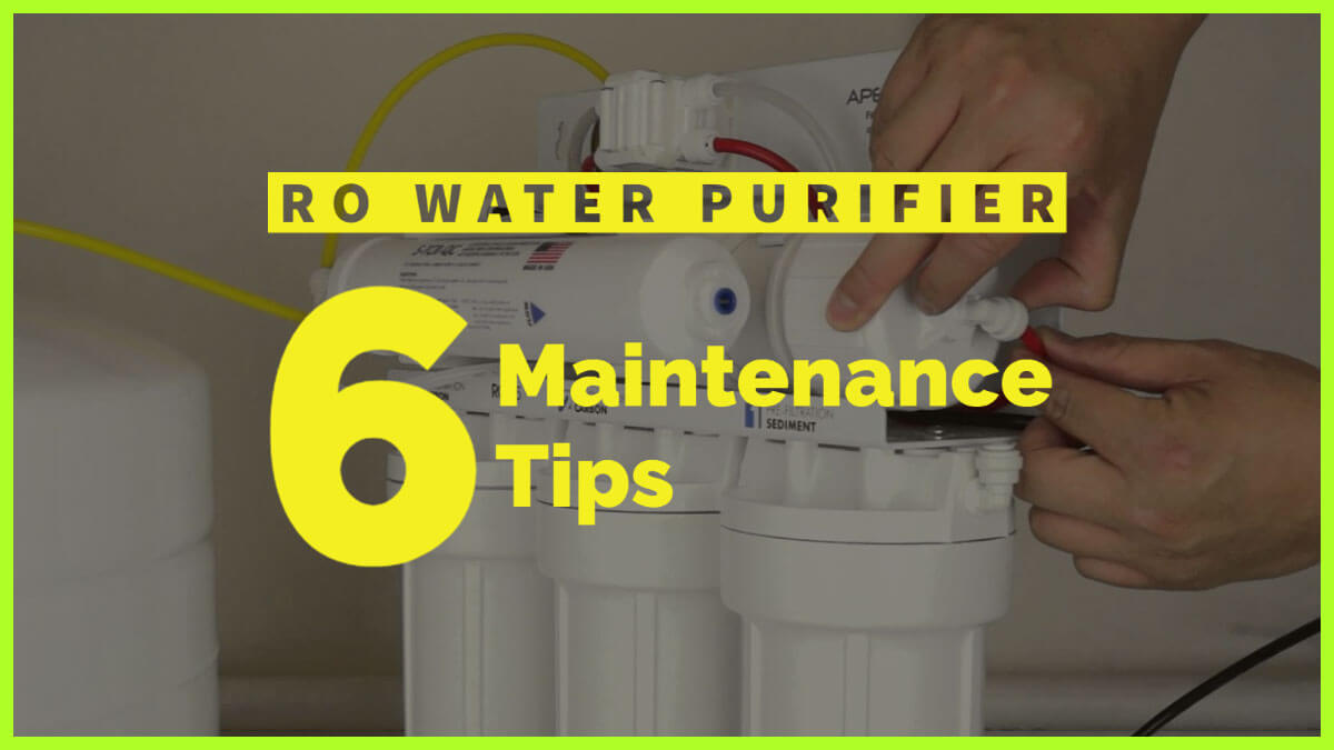 How to maintain a RO water purifier and why is it important?